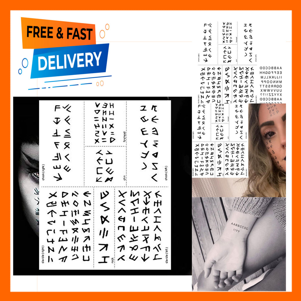 Mummy Scary Face Temporary Tattoos Sheets – 3 Sheets Halloween Makeup