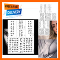 Mummy Scary Face Temporary Tattoos Sheets – 3 Sheets Halloween Makeup
