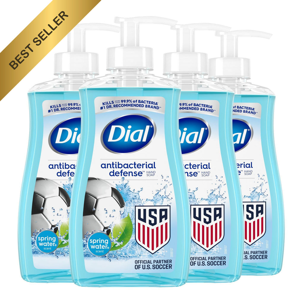 Antibacterial Liquid Hand Soap with Aloe Vera - Spring Water Scent, 11oz Pack of 4