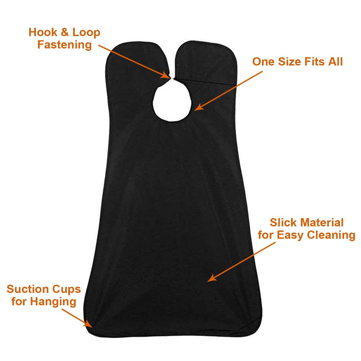Men's Beard Grooming Apron - Reusable Beard Bib for Shaving & Trimming