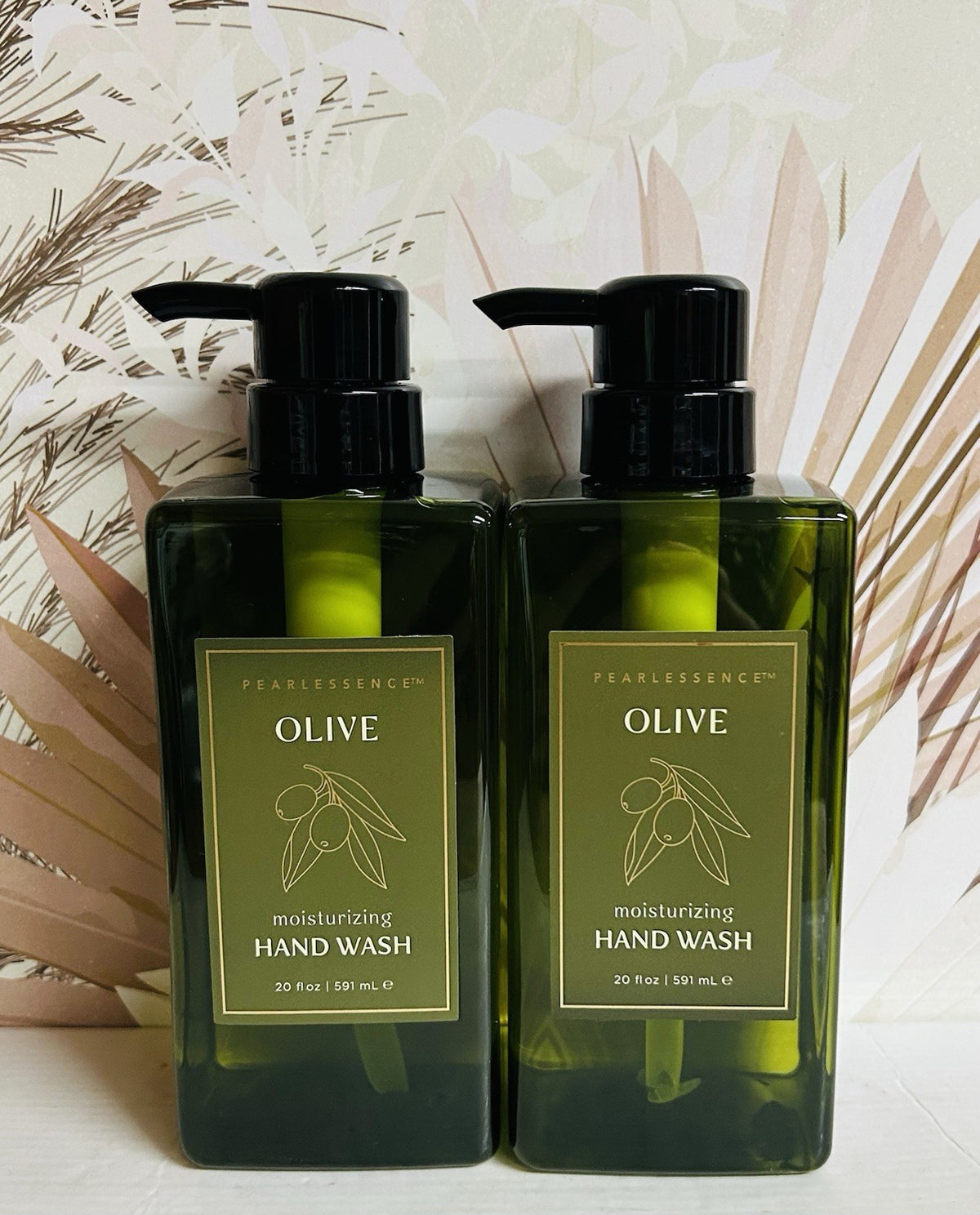 Olive Moisturizing Hand Wash 2-Pack - Gentle Hydrating Liquid Soap