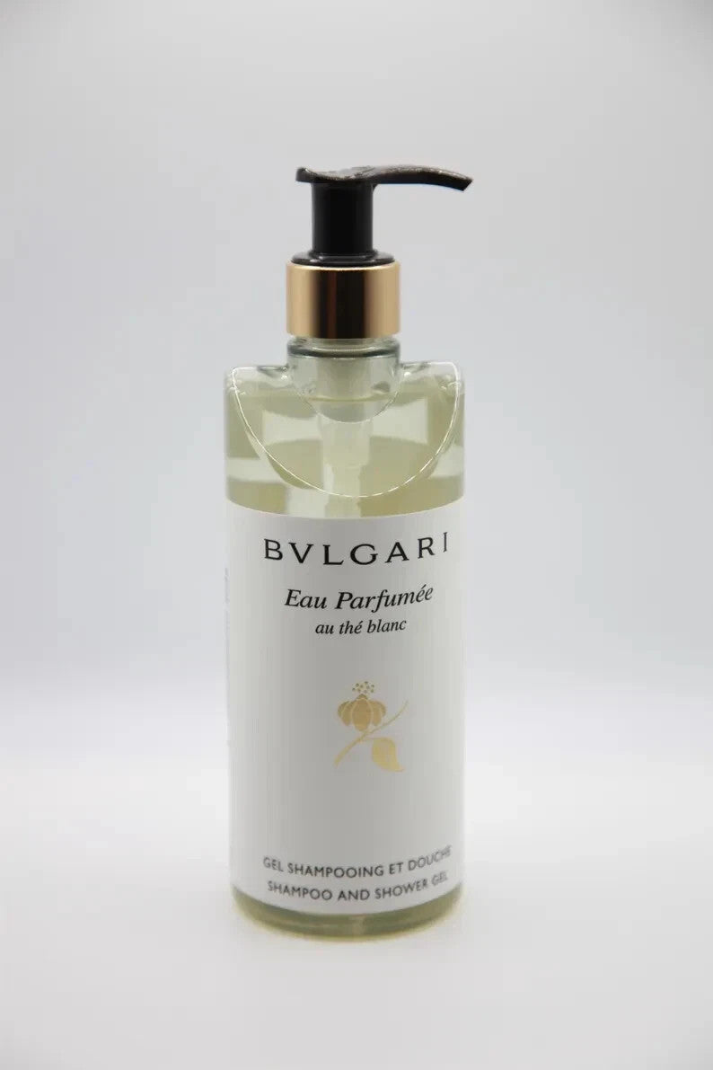 Bulgari White Tea Shower Gel Set of 2 - 10.1 Fl oz / 300mL Luxury Body Wash