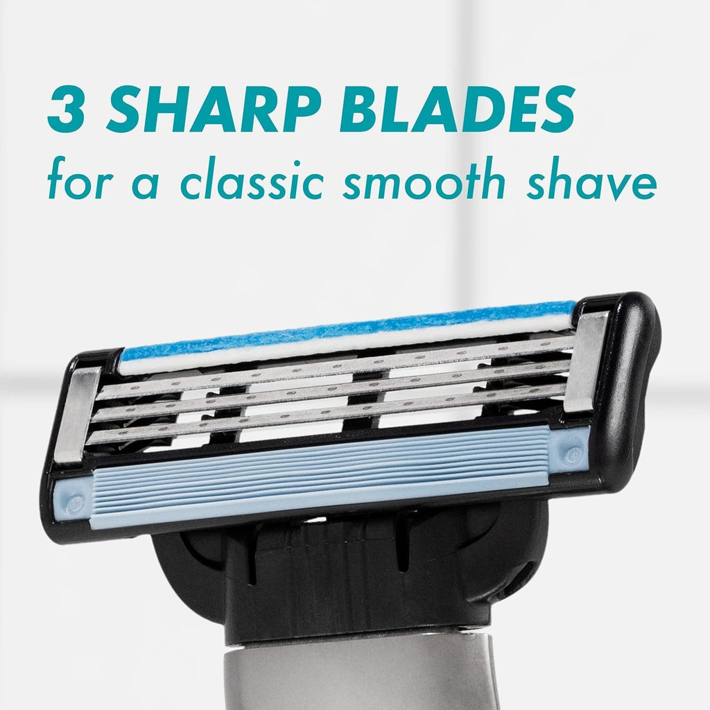 16-Pack Razor Blade Refills for Mach 3 Men’s Shaving Razors - Compatible with Gillette