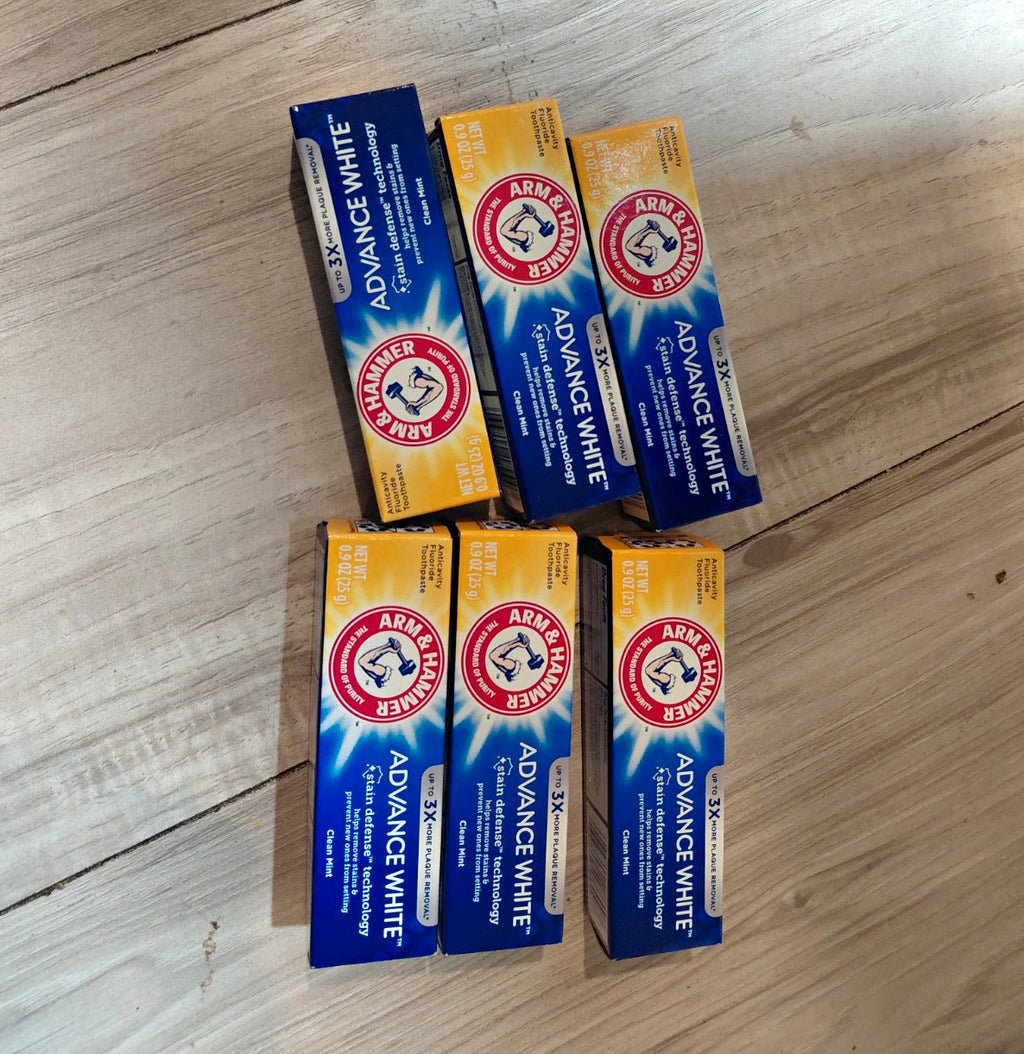 Arm & Hammer Fluoride Toothpaste Pack of 6 Travel Size Mint Whitening