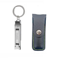 Portable Stainless Steel Nail Clipper with File & Keychain - Travel Grooming Tool