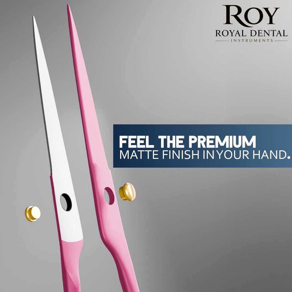 Pink Left-Handed Hair Cutting Scissors 6.5 Inch for Hairdressing, Salon Barber Tool