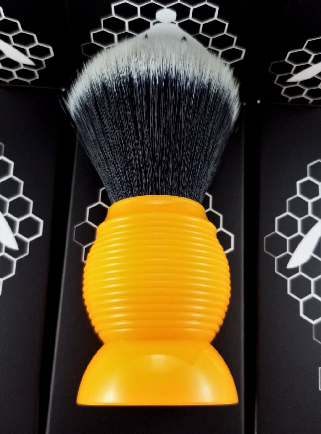 Synthetic Tuxedo Beehive Shaving Brush 26mm Knot - Ivory or Butterscotch