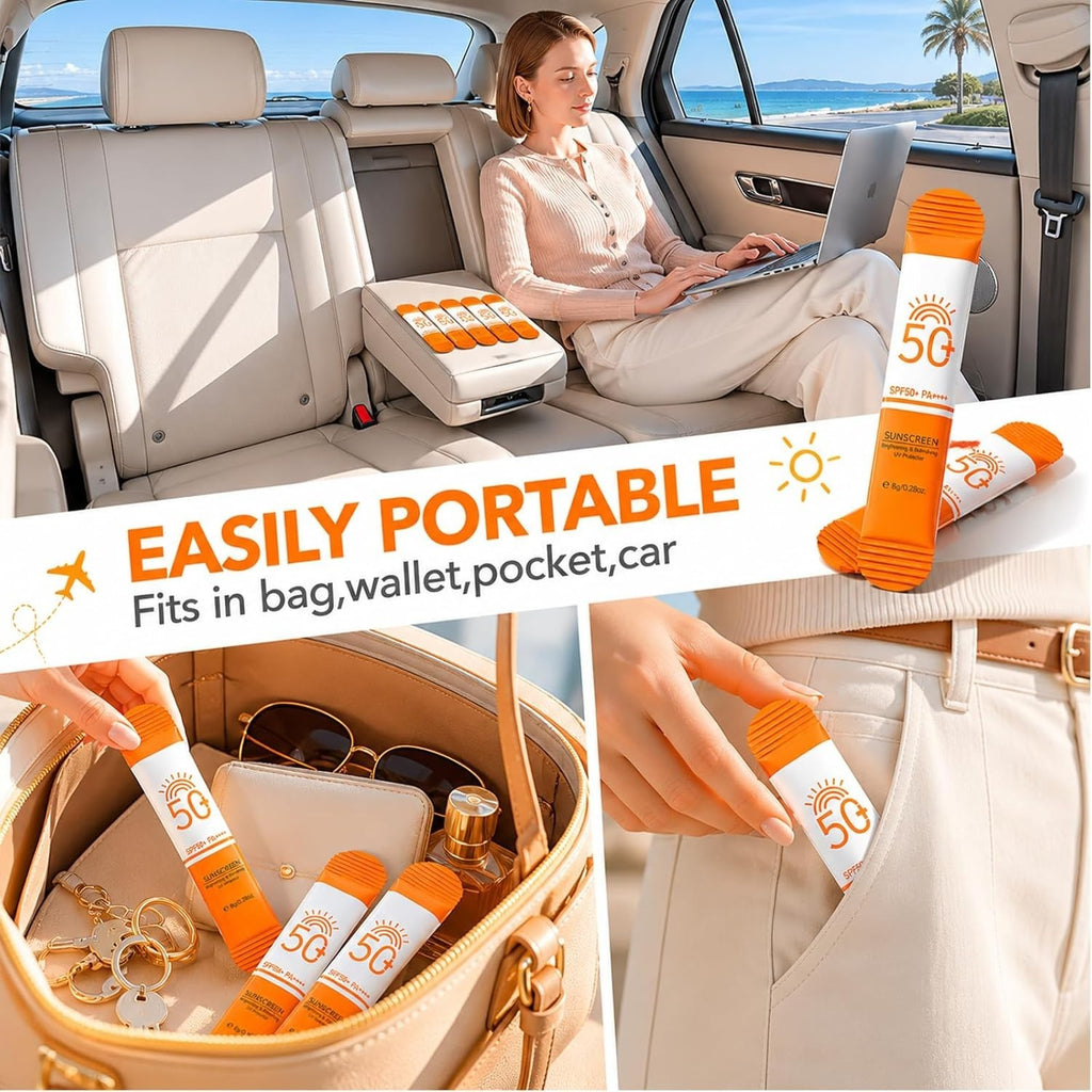 SPF 50 Mini Sunscreens 15-Pack Travel Size for Outdoor & Daily Use