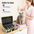 Hairdresser Tool Storage Case with Password Lock - Portable Barber Organizer