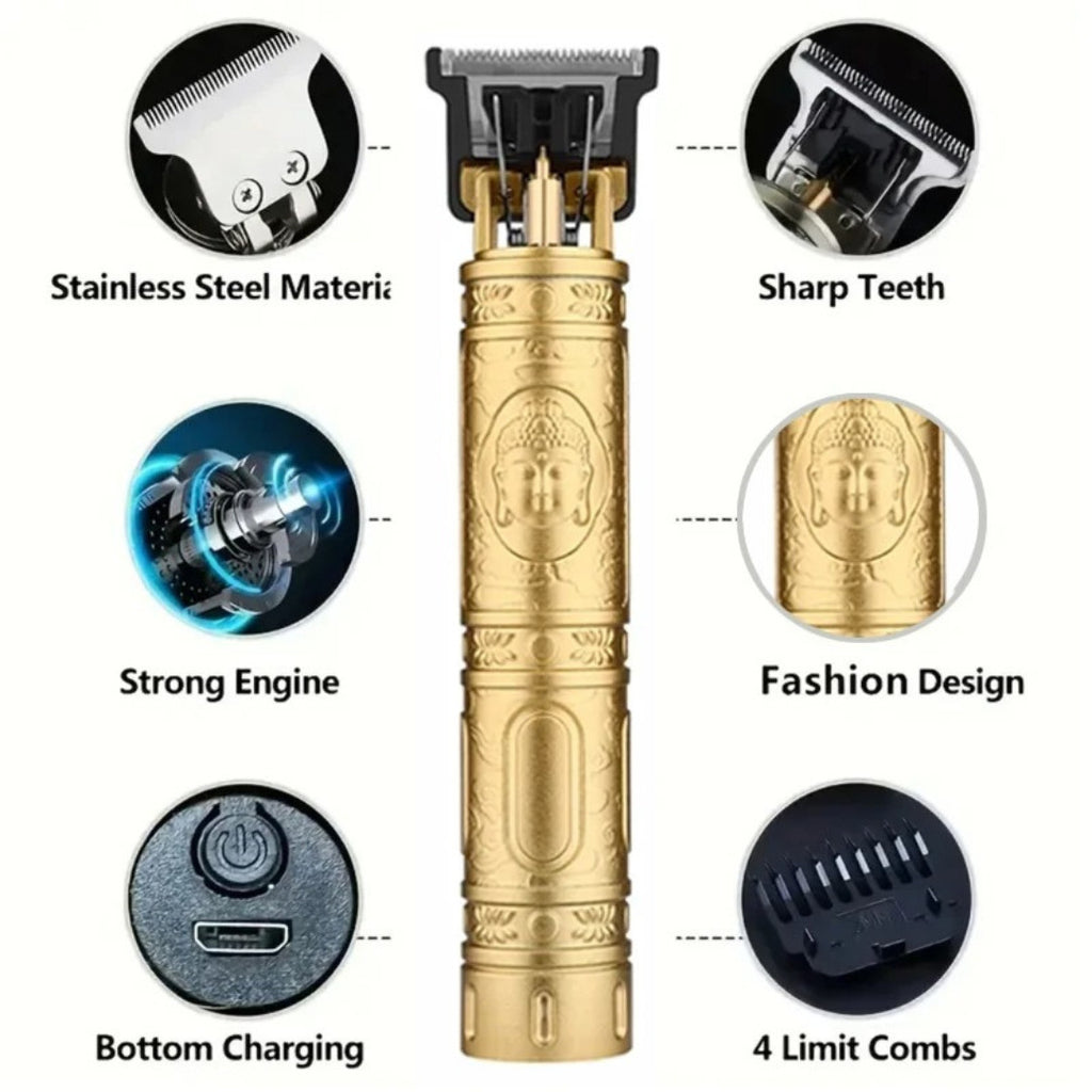 Cordless Professional Hair Clippers for Men with T-Blade & Rechargeable Battery