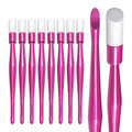 10pcs Disposable Nail Cuticle Pusher Set with Rubber Tips for Manicures