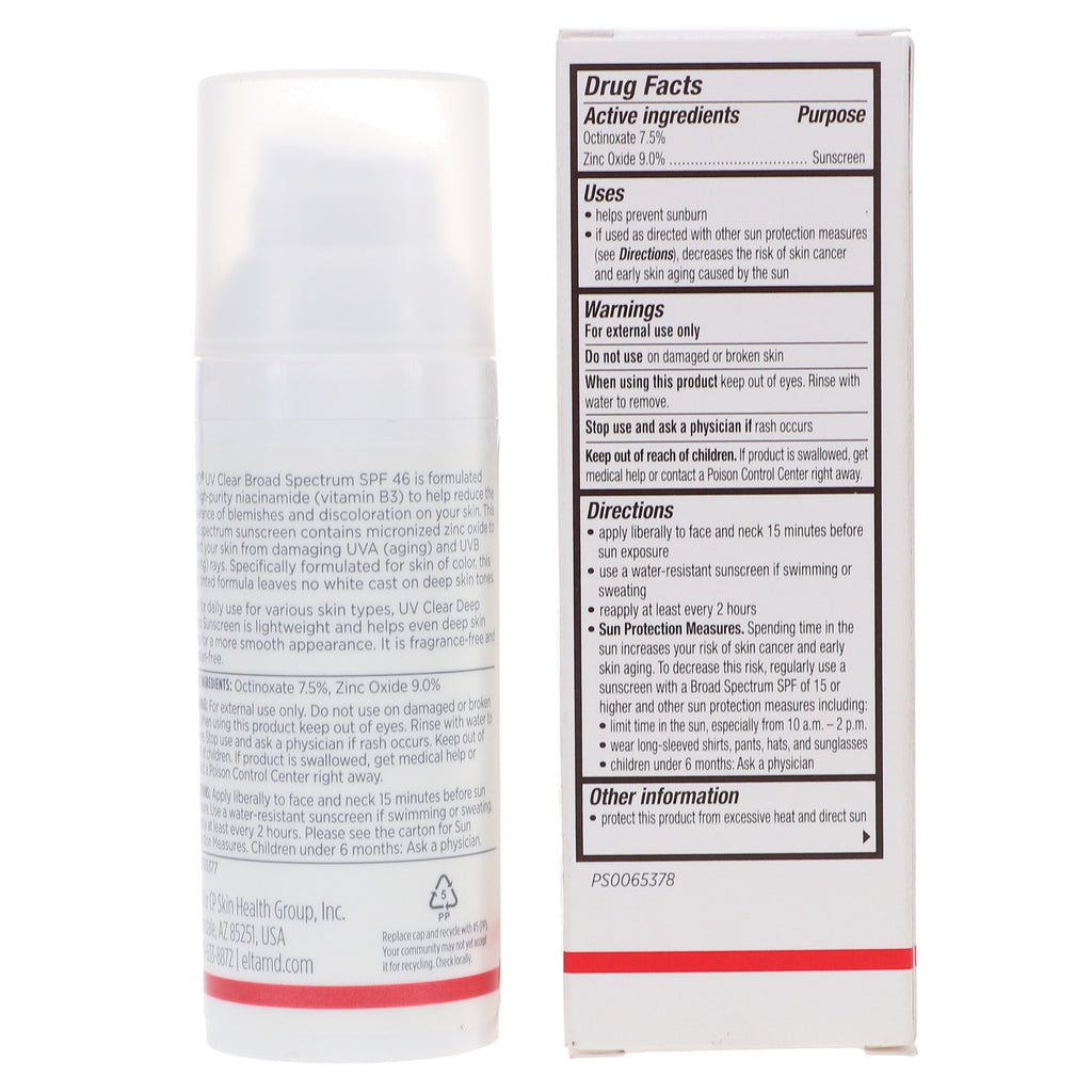 Broad Spectrum SPF 46 Tinted Face Sunscreen - Lightweight & Hydrating