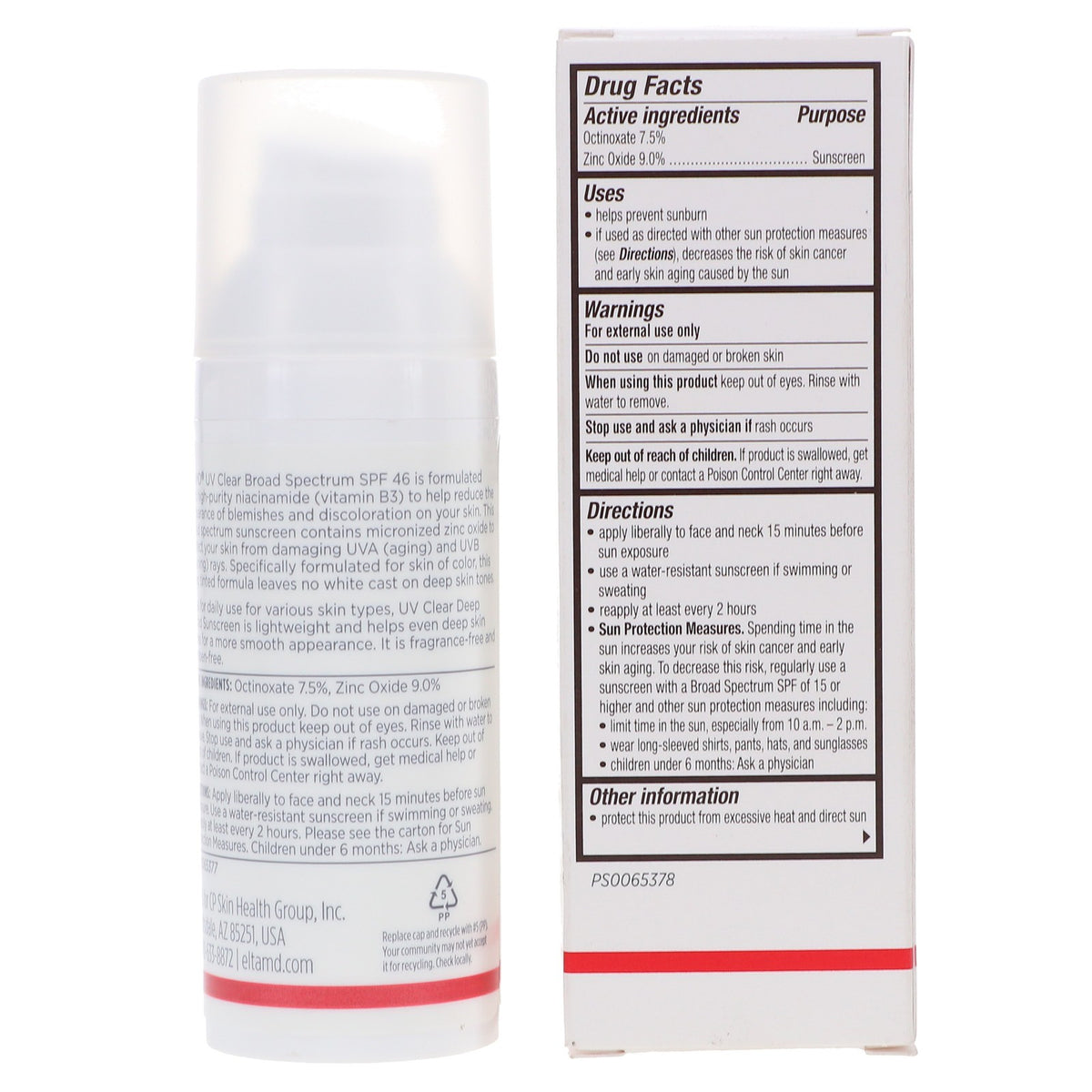 Broad Spectrum SPF 46 Tinted Face Sunscreen - Lightweight & Hydrating
