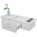 Wall-Mounted Barber Styling Station with Lockable Drawer for Hair Salon