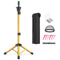 Adjustable Wig Head Stand 50 Inch Tripod with Non-Slip Base for Styling