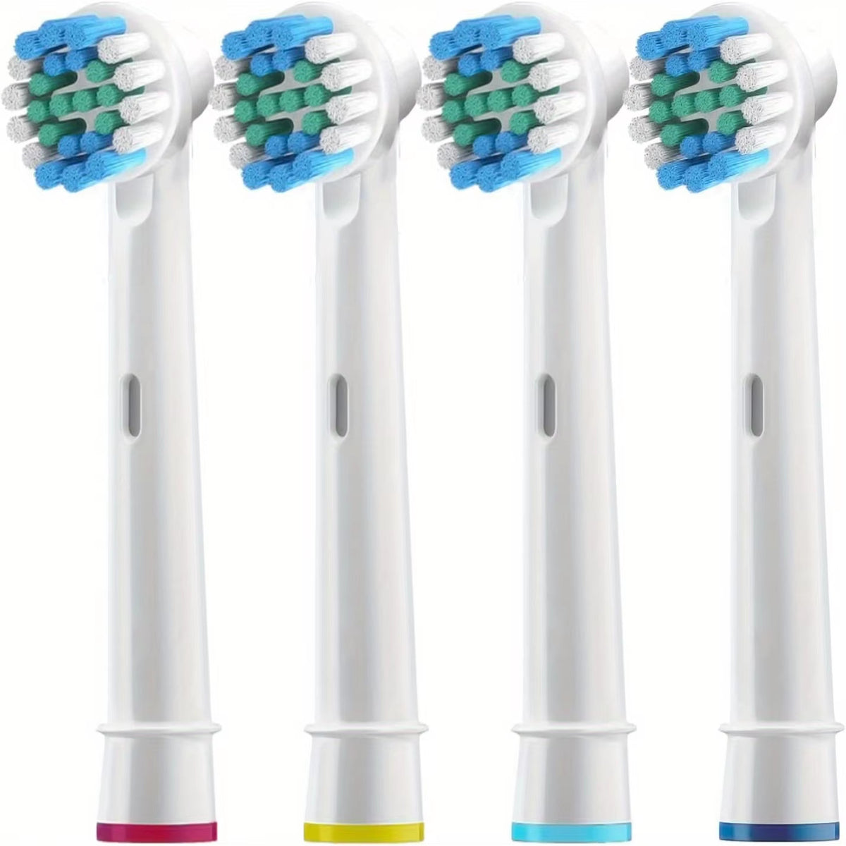 Electric Toothbrush Replacement Heads Compatible with Oral-B Braun, Soft/Nylon Bristles, 4/12/16/20 Pack