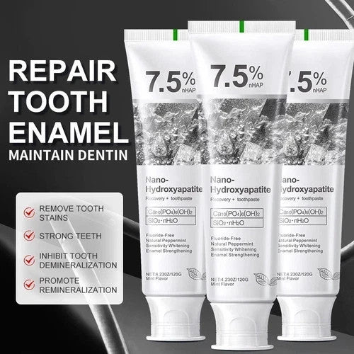 Nano Hydroxyapatite Toothpaste Set - 7.5% Concentration, 3 x 4.23 oz