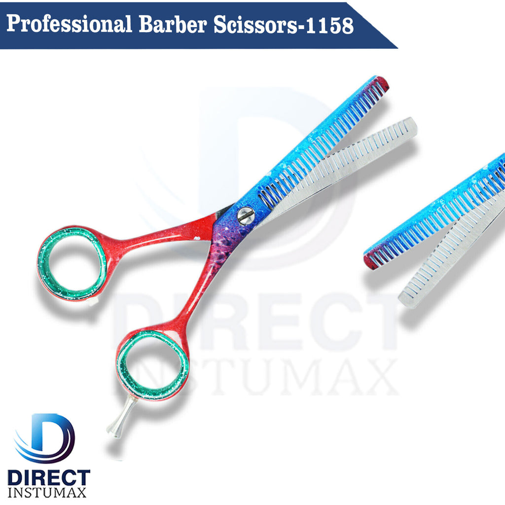 Professional Hair Cutting & Thinning Scissors Set - Salon Barber Tools 2Pcs