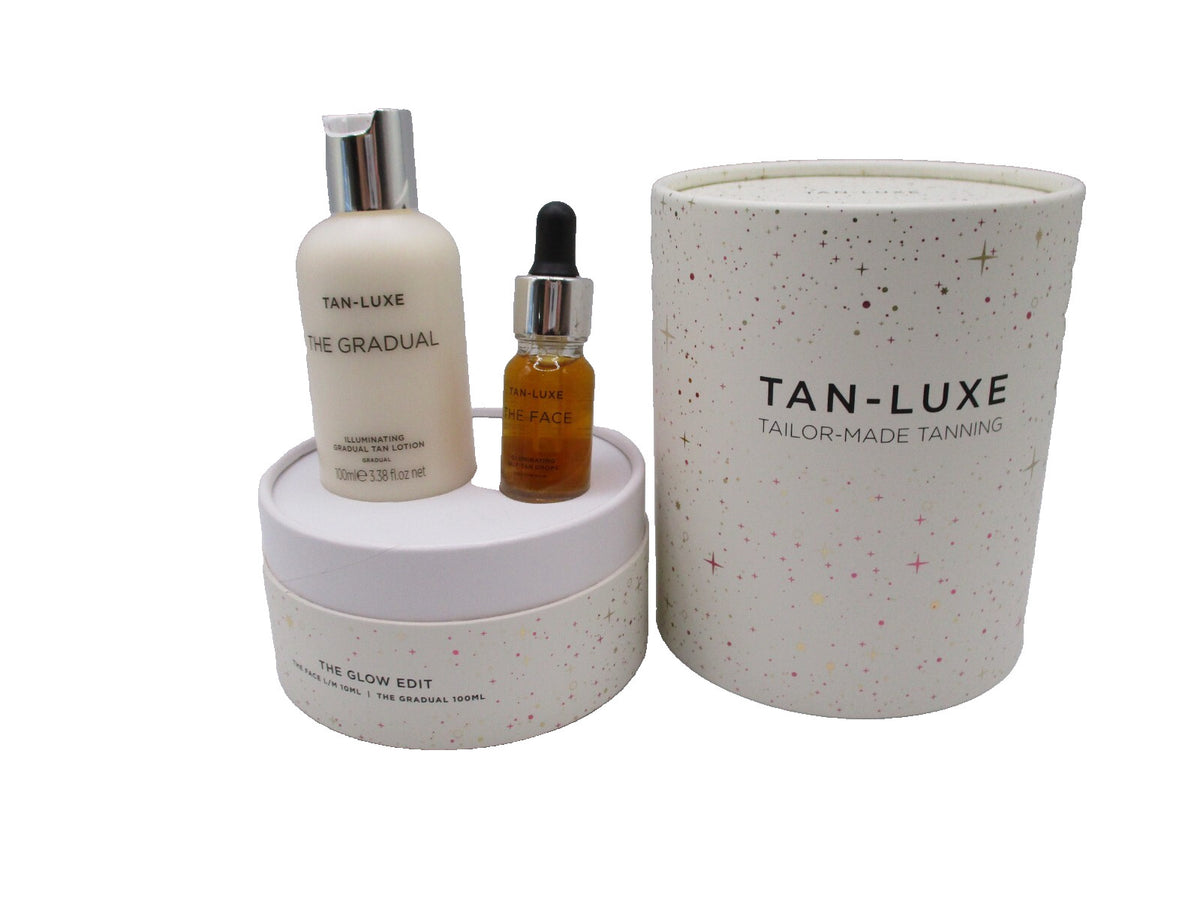 Self-Tanning Set with Gradual Lotion & Face Drops - Tan Luxe Glow Edit