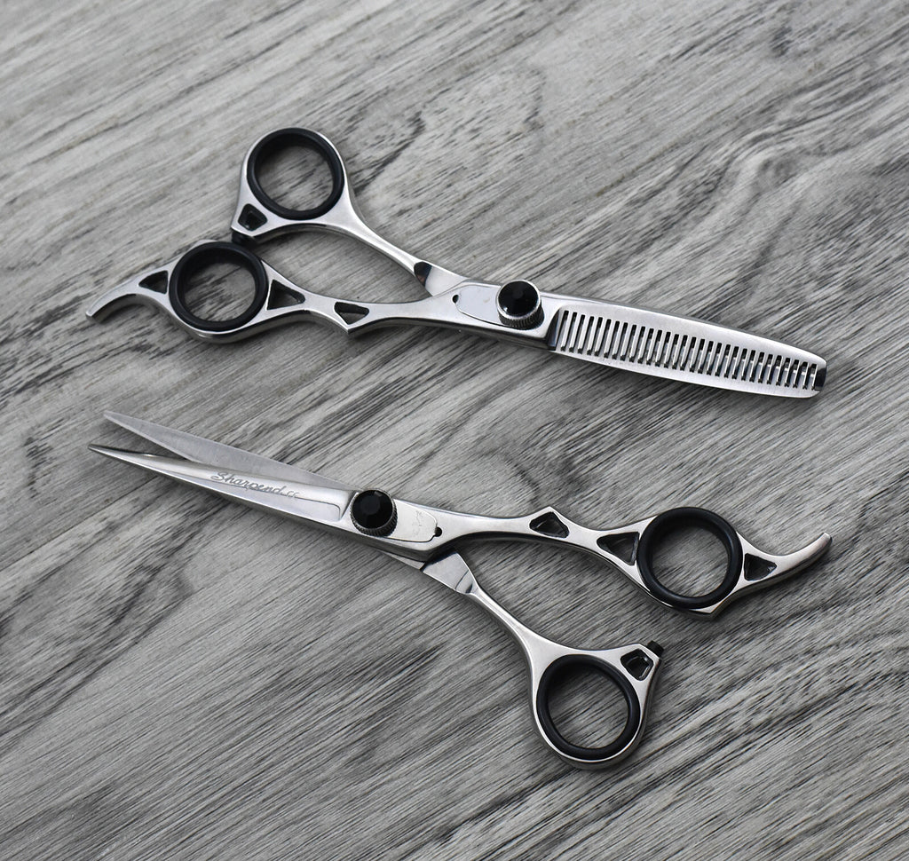 Japanese Stainless Steel Hair Cutting Shears Set for Barbers and Stylists - 6.5 Inch Professional Scissors Kit