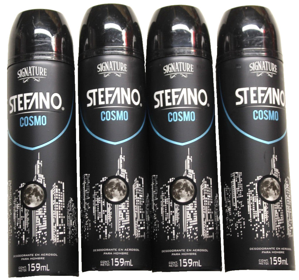 Deodorant Pack of 4 - Stefano Cosmo 159mL, Free Shipping