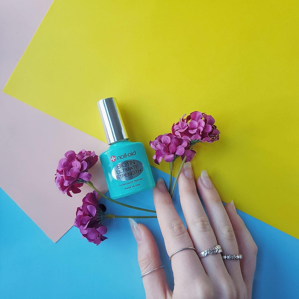 Nail Strengthener with Biotin - Clear Nail Treatment & Growth Boost