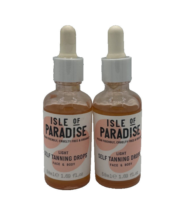 Self Tanning Drops Set - Light Face & Body Tan 50ml x 2