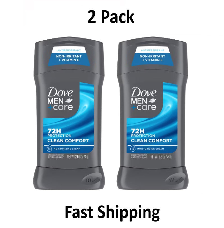 Men's Antiperspirant Deodorant Stick 2.6oz Twin Pack - 72H Freshness & Moisturizing Care