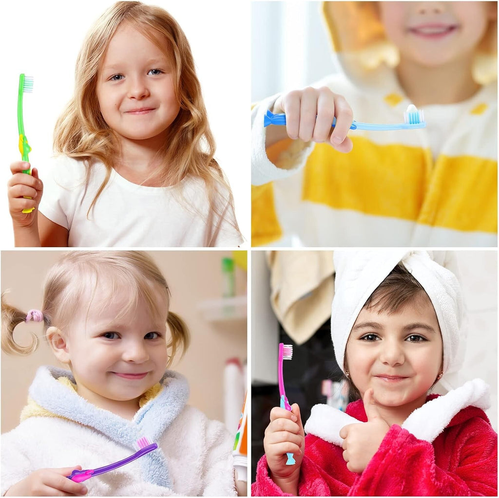 Kids Soft Toothbrush Bulk Pack - 400 Colorful Kangaroo Handles for Children