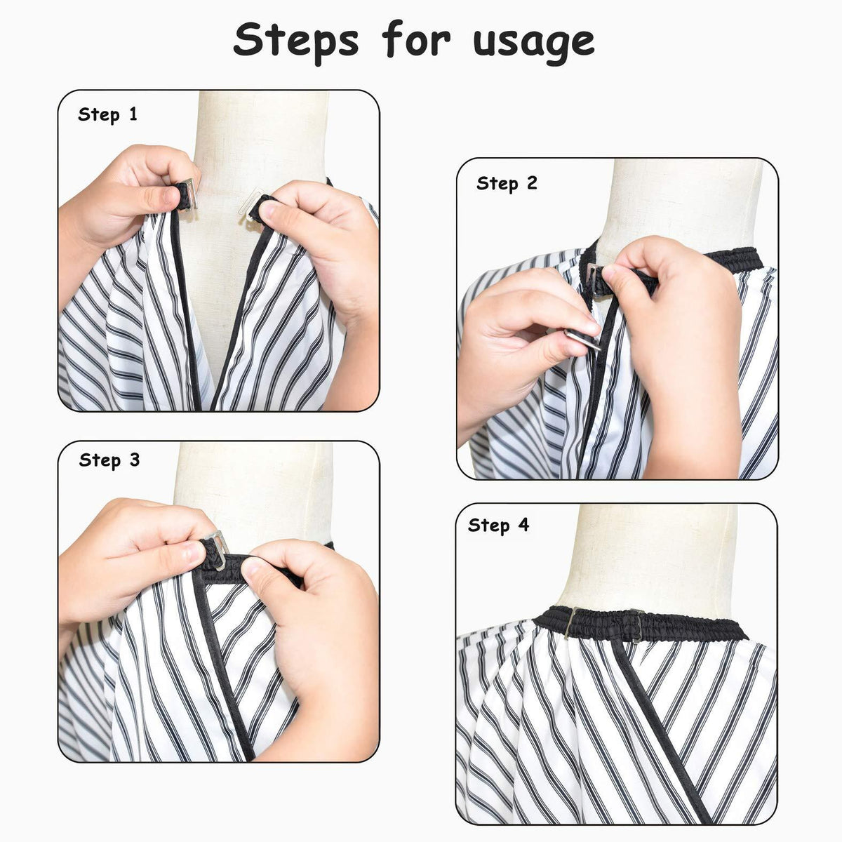 Professional Hairdressing Barber Cape and Gown - Waterproof, Anti-Static, Large Size