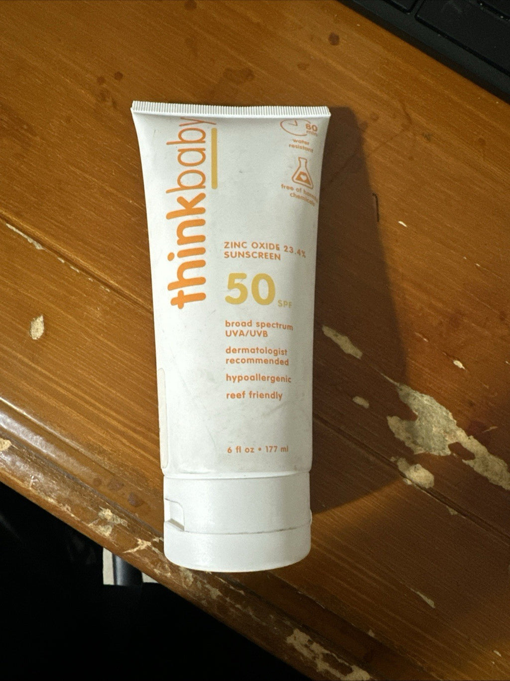 Broad Spectrum Zinc Oxide Sunscreen SPF 50 Reef Friendly 6oz