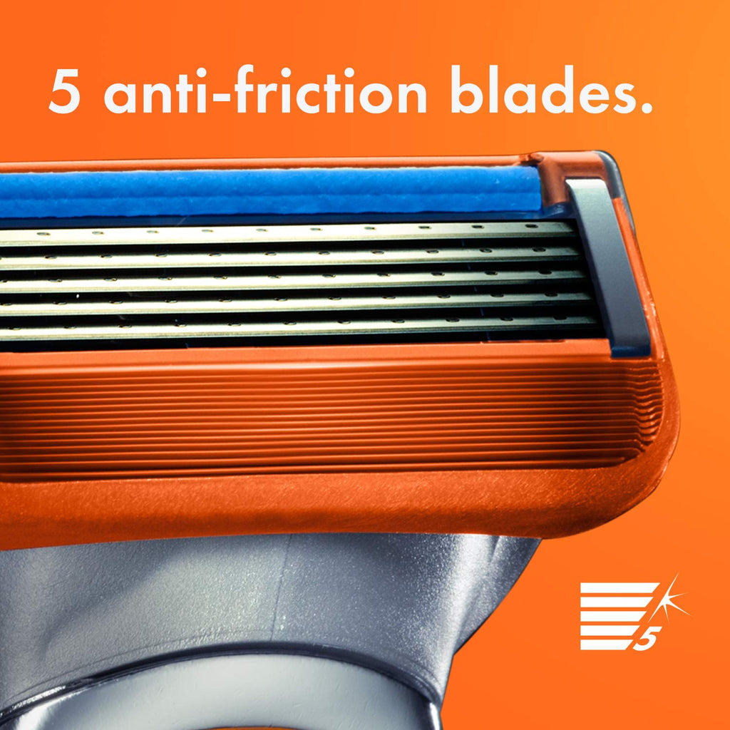 Men's Power Razor with 5 Blades & Refills – Electric Shaver for Close, Long-Lasting Shave