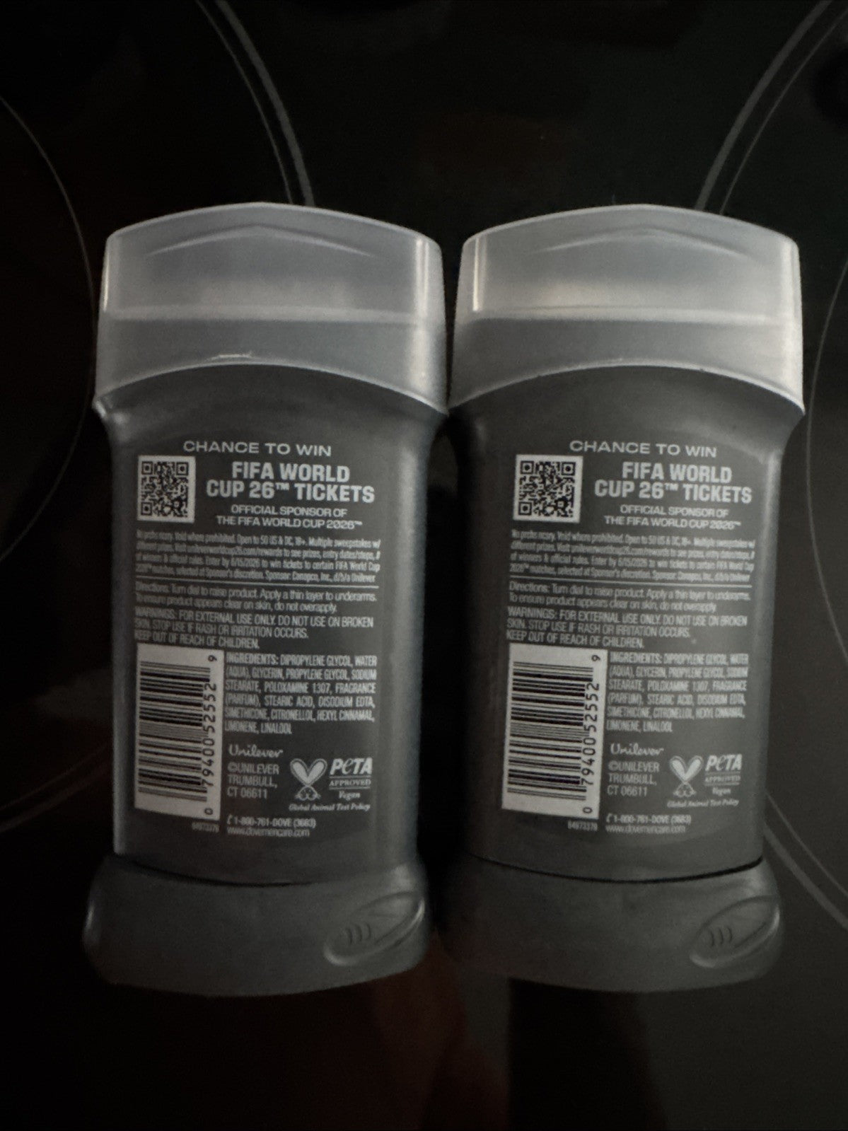 Dove Men Plus Care Limited Edition FIFA Deodorant Set - All Star Comfort 3oz x2