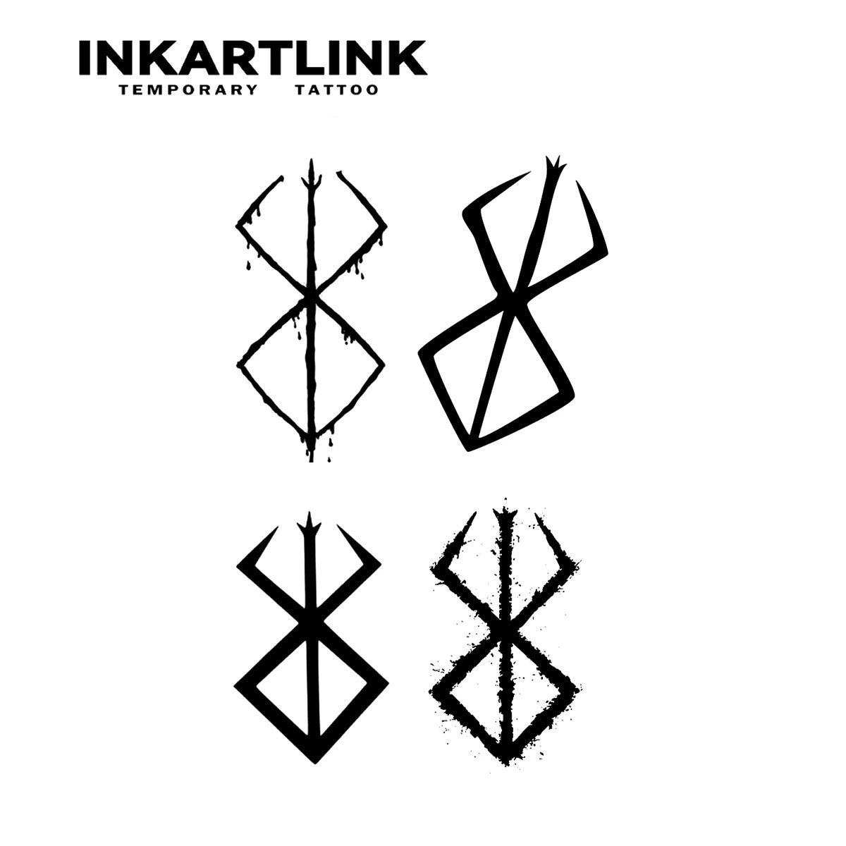 Temporary Tattoo Berserker 15 Day Waterproof Lasts Up To 15 Days