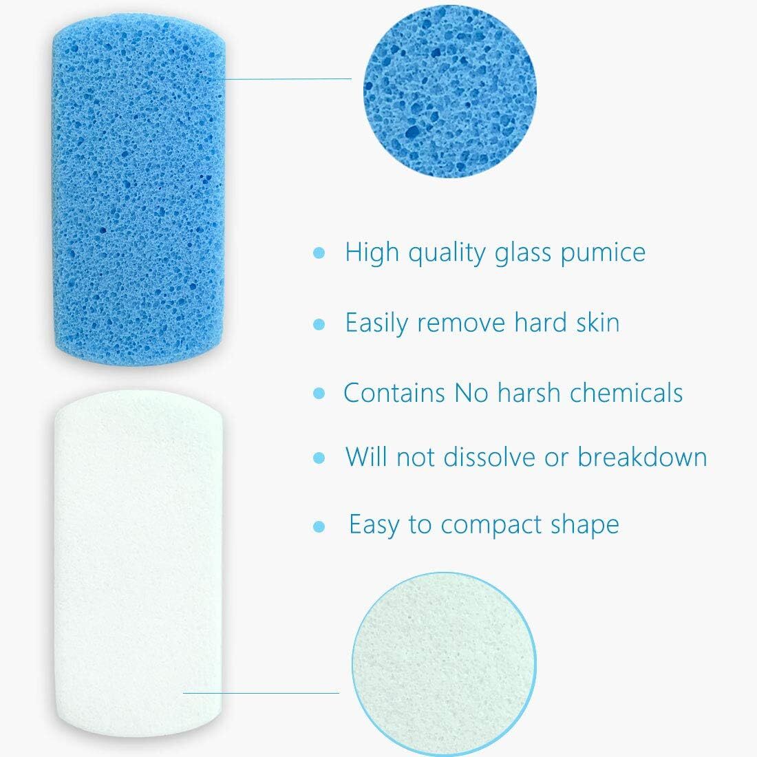Double Sided Glass Pumice Stone Foot Callus Remover 2 Count