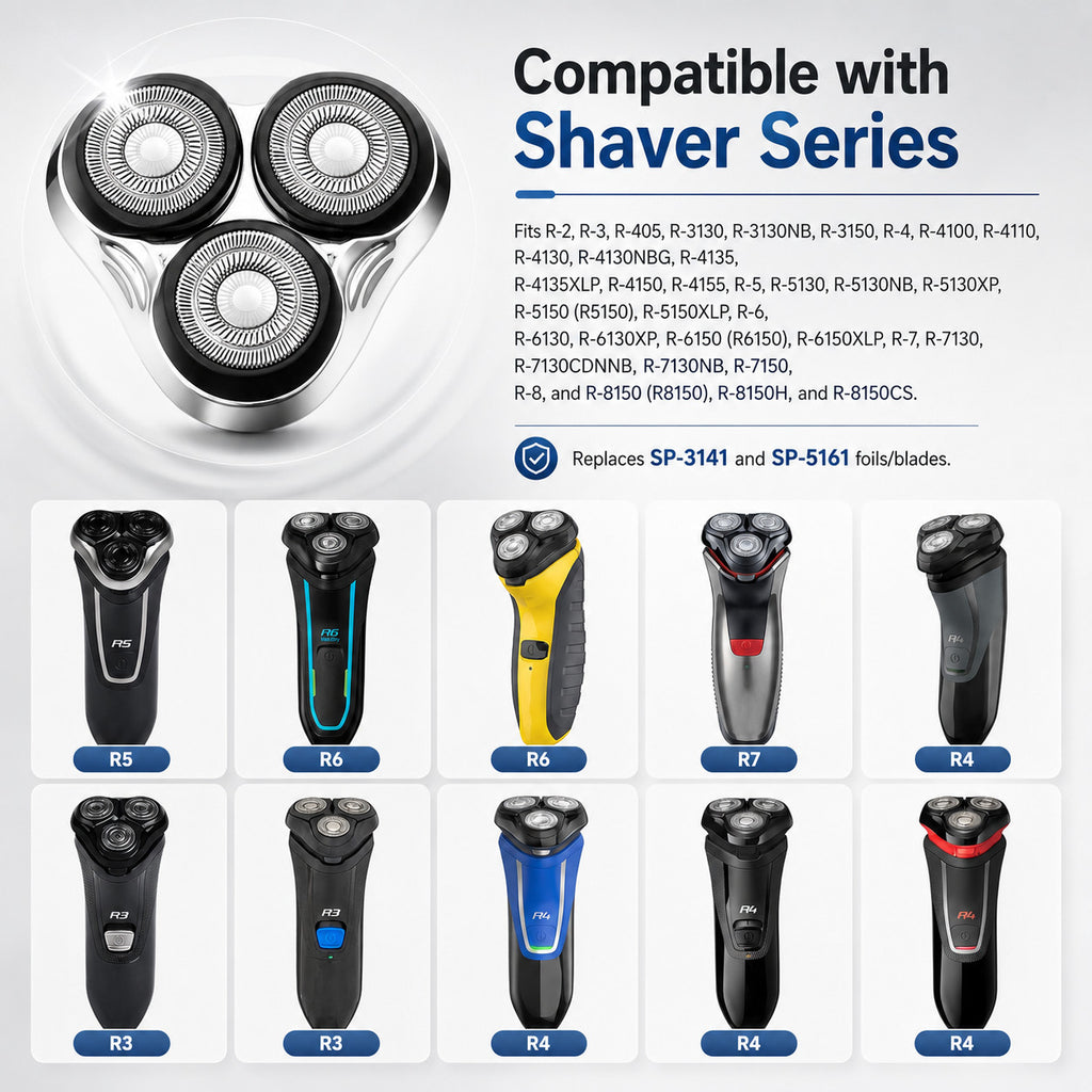 Rotary Replacement Head for Remington Shaver R-Series - Universal Foil & Blade