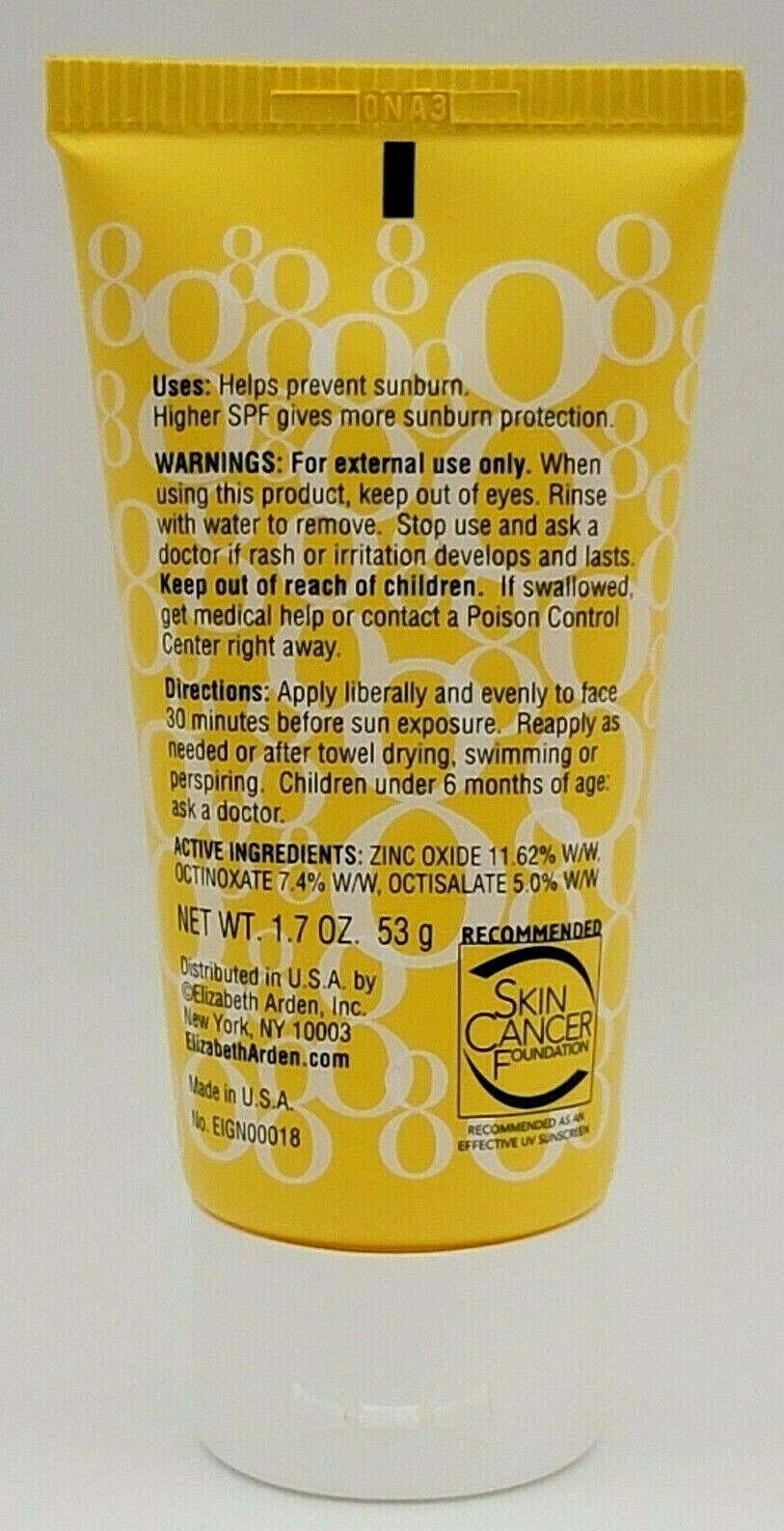 Elizabeth Arden Eight Hour Sun Defense Face Sunscreen SPF 50 PA+++ 1.7 fl oz