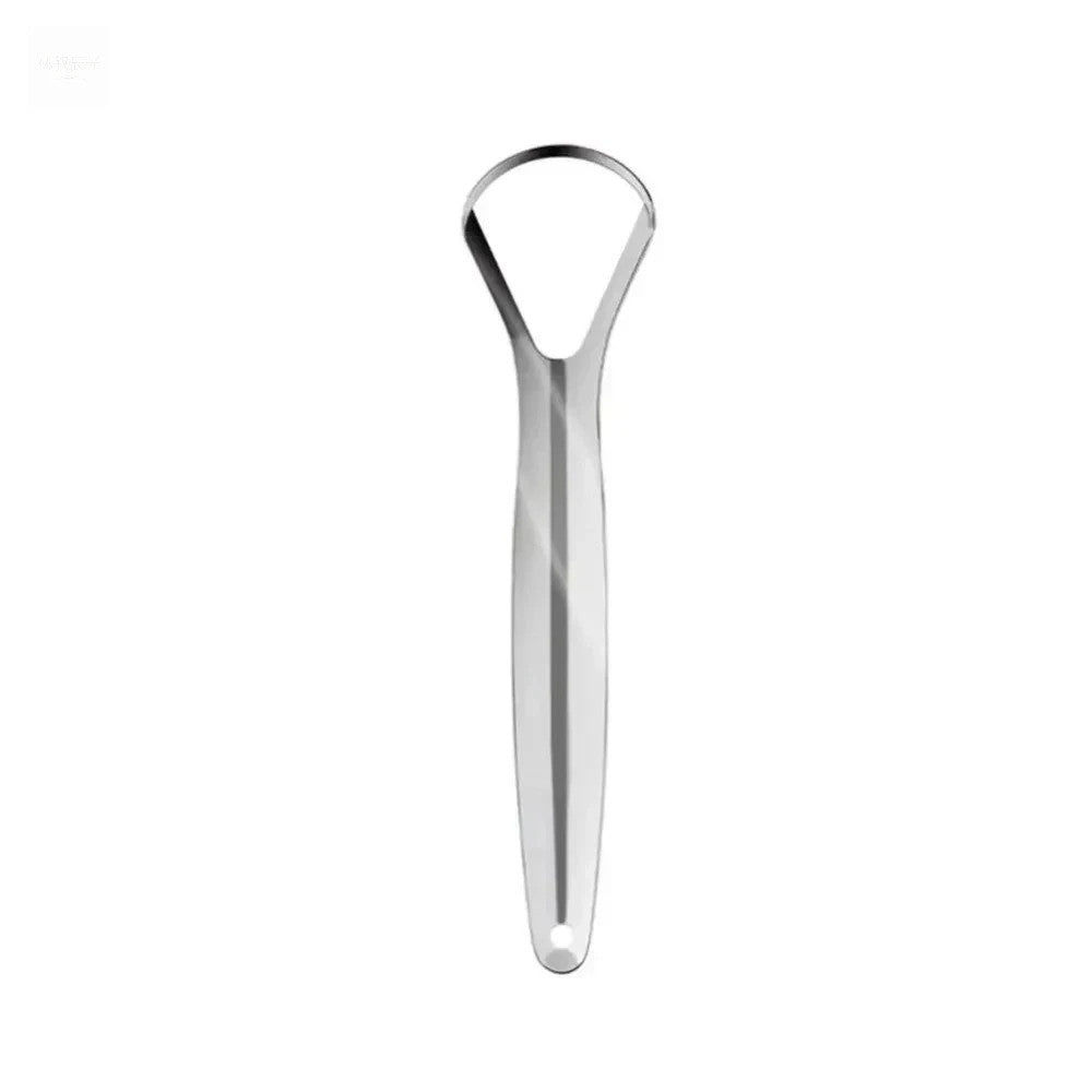 Stainless Steel Tongue Scraper for Fresh Breath Reusable Oral Cleaner