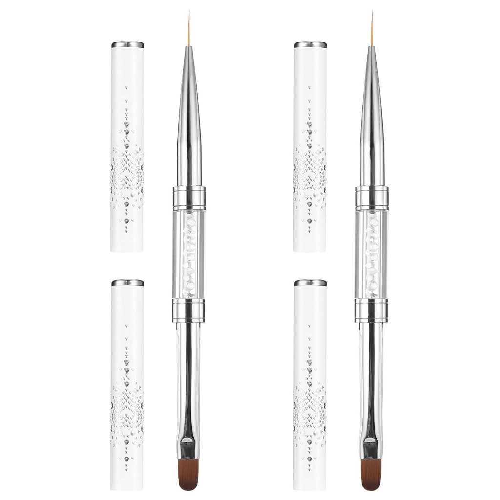 Double-Ended Nail Art Brush Set for Gel and French Tips - Professional Manicure Tools