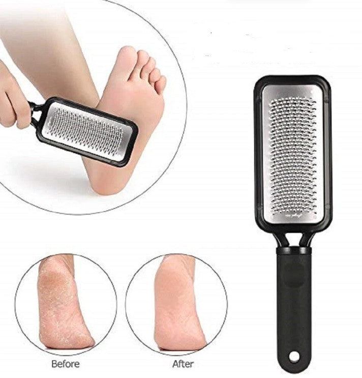 Pedicure Foot Rasp File Callus Remover Dead Skin Scrubber for Feet Black