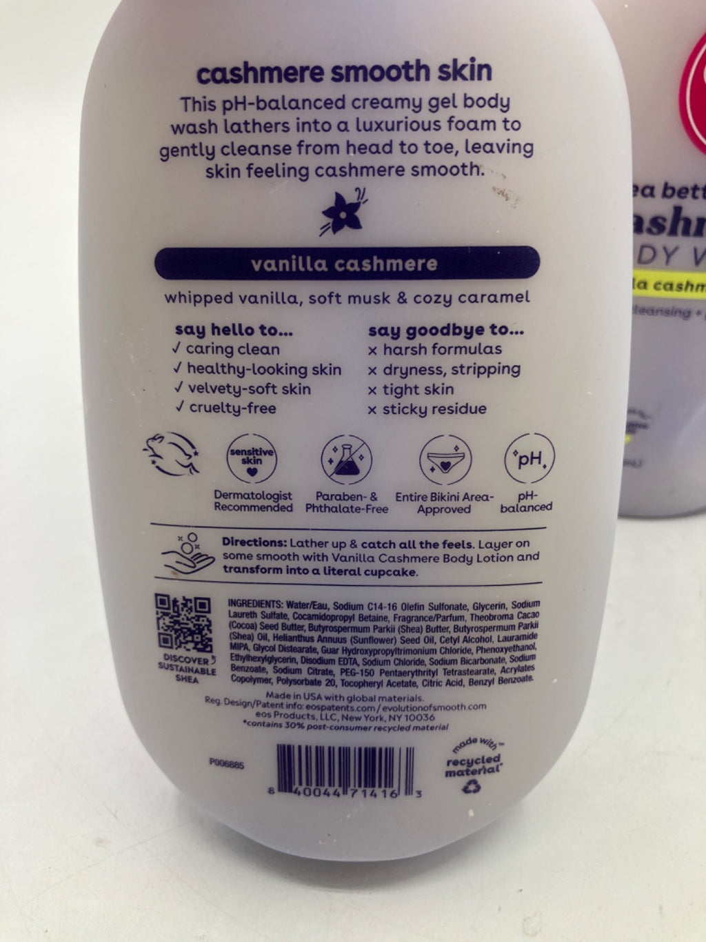 Vanilla Cashmere Body Wash Set - Moisturizing Creamy Gel with Shea & Vitamin E