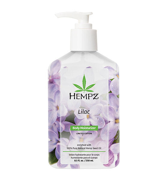Lilac Body Moisturizer with Hemp Seed Oil 8.5oz - Soothing Hydrating Lotion