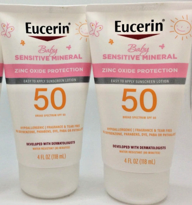 Mineral Baby Sunscreen Lotion SPF 50 - Broad Spectrum, Zinc Oxide, 4 oz