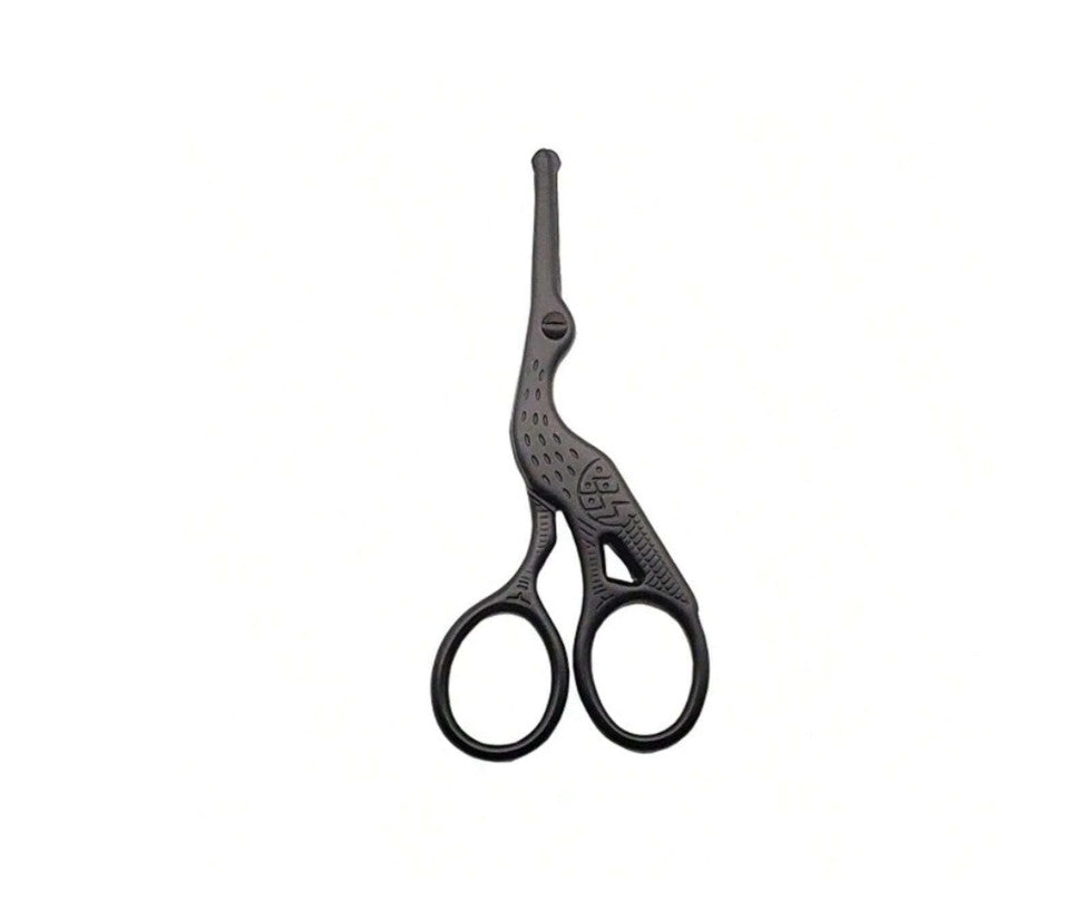 Nose & Facial Hair Grooming Scissors - Stainless Steel Round Tip