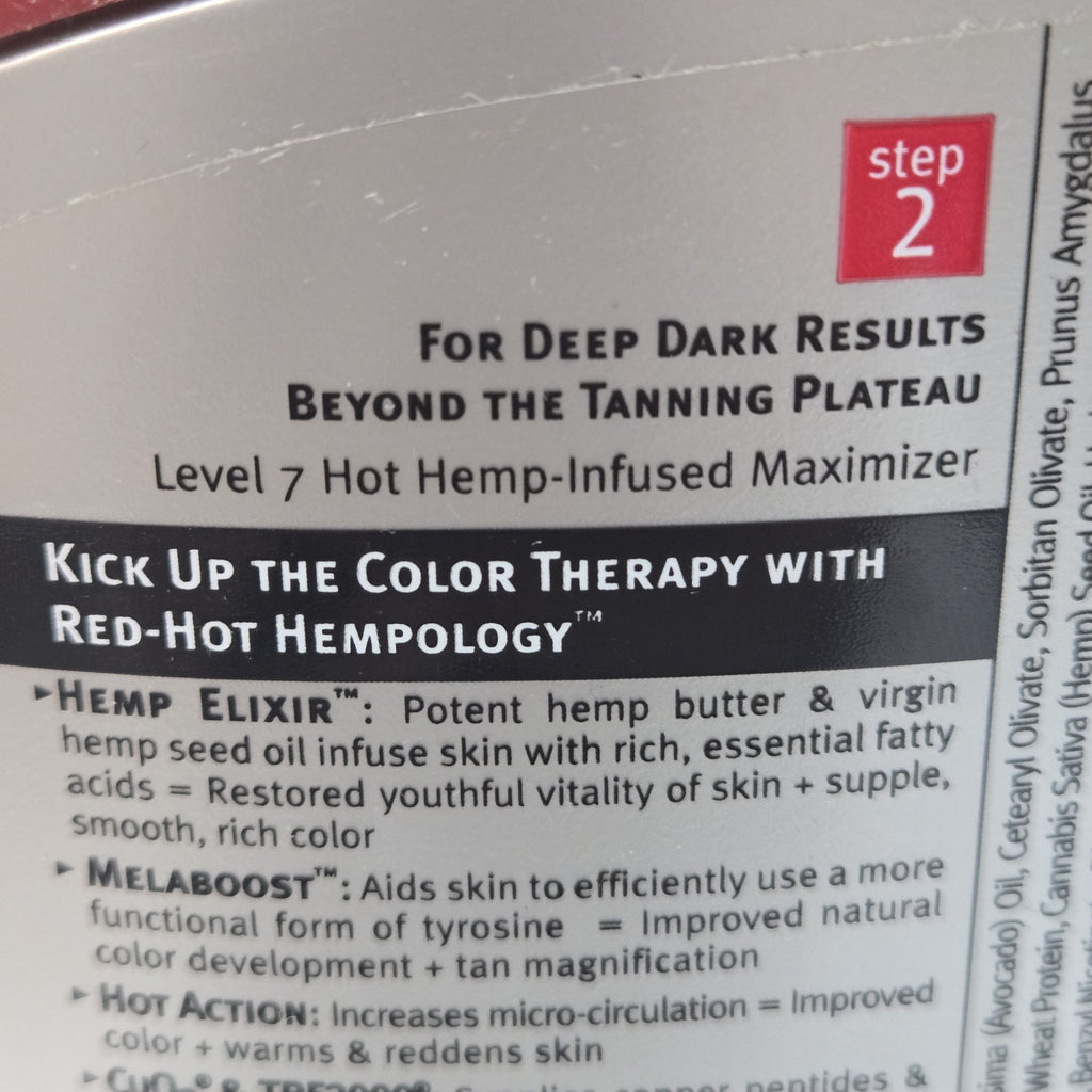 Dark Tanning Lotion Step 2 - Hemp Infused Indoor Tanning Lotion 8.5 Oz
