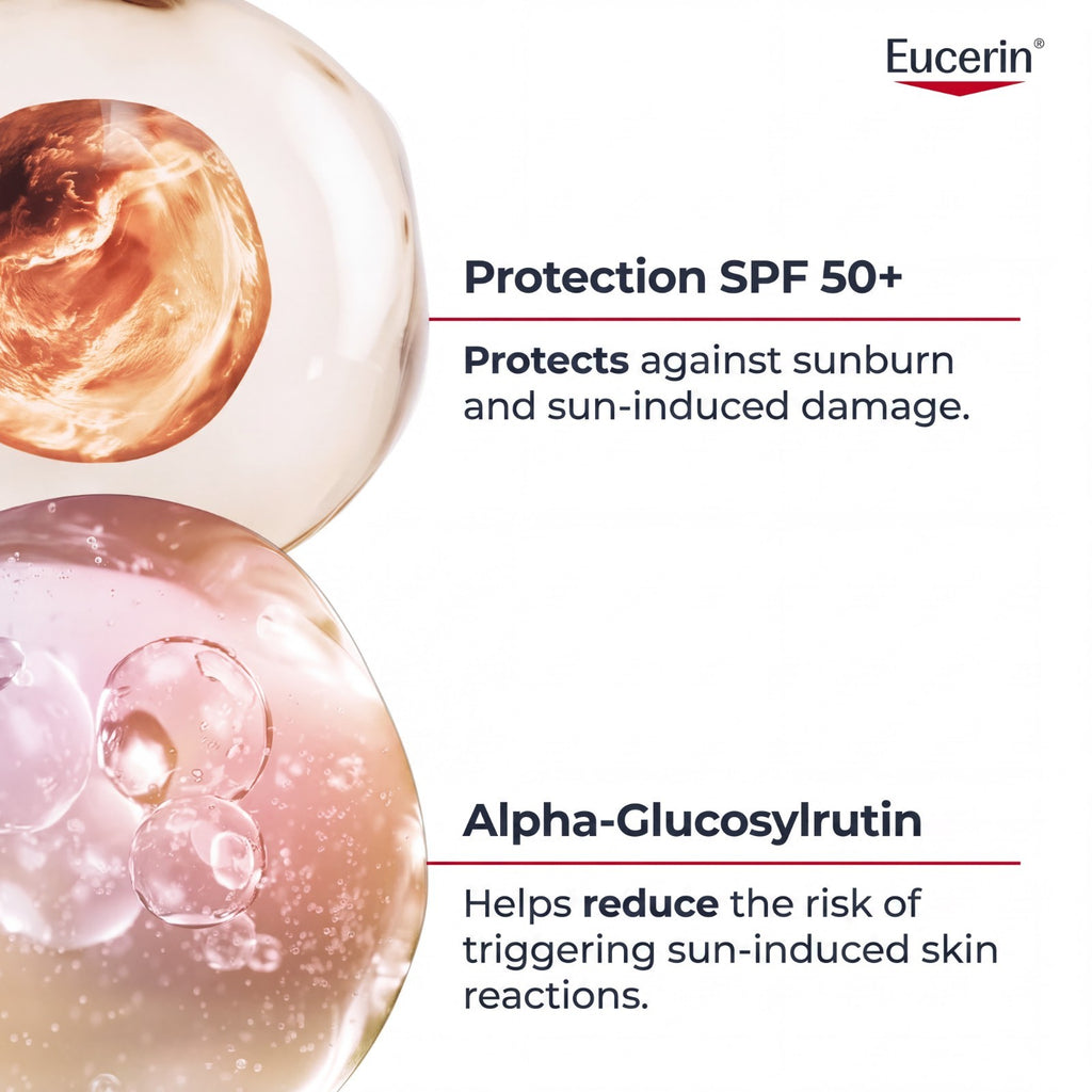 SPF 50 Sunscreen Gel Cream for Face & Body - Water-Resistant, Sensitive Skin Safe