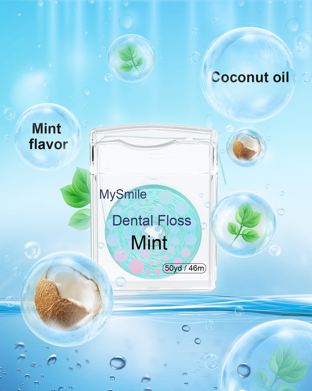 Expanding Dental Floss Pack - Gentle, Shred-Resistant Mint Floss for Sensitive Gums