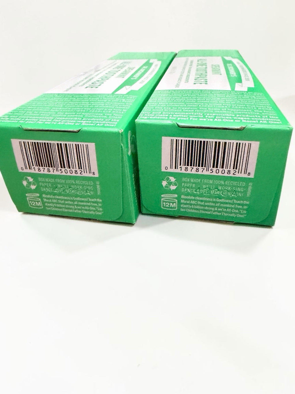 Fluoride-Free Spearmint Toothpaste Set - Whitens Teeth & Freshens Breath, 2-Pack
