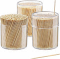1500 Bamboo Wooden Toothpicks - Eco-Friendly, Biodegradable, Food & Dental Use