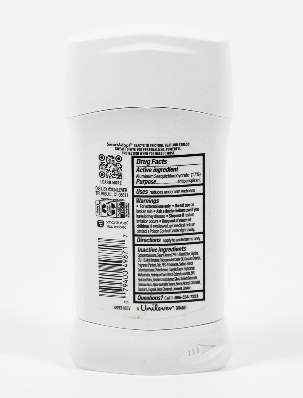 Degree Unlimited Fresh Invisible Solid Antiperspirant Deodorant 2.7oz